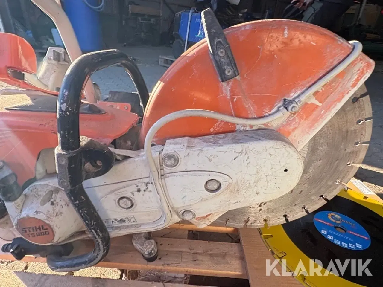 Billede 11 - Skæremaskine med vogn og klinger Stihl TS800