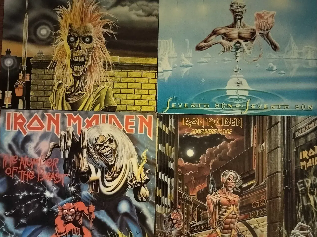 Billede 1 - Fem Iron Maiden plader 