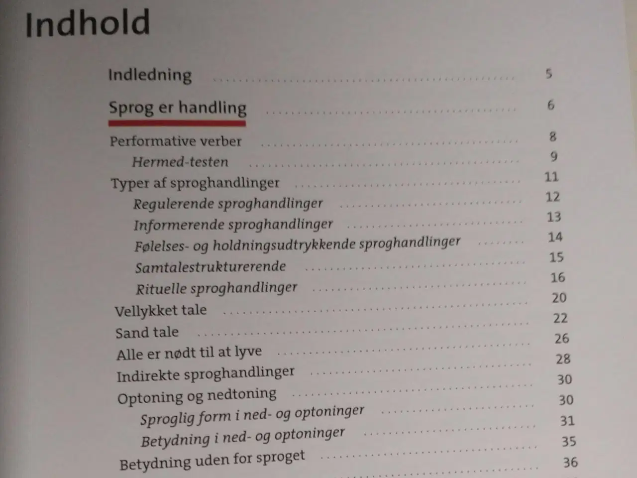 Billede 3 - Sproghandlinger - brug af sprog i dansk