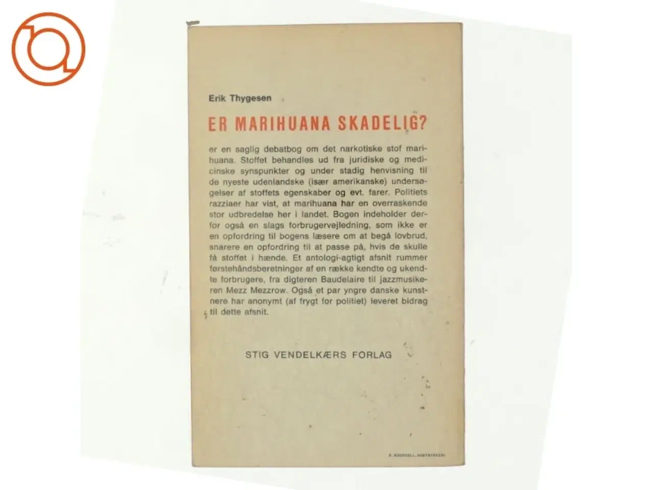Billede 3 - Er marihuana skadelig? af Erik Thygesen (bog)