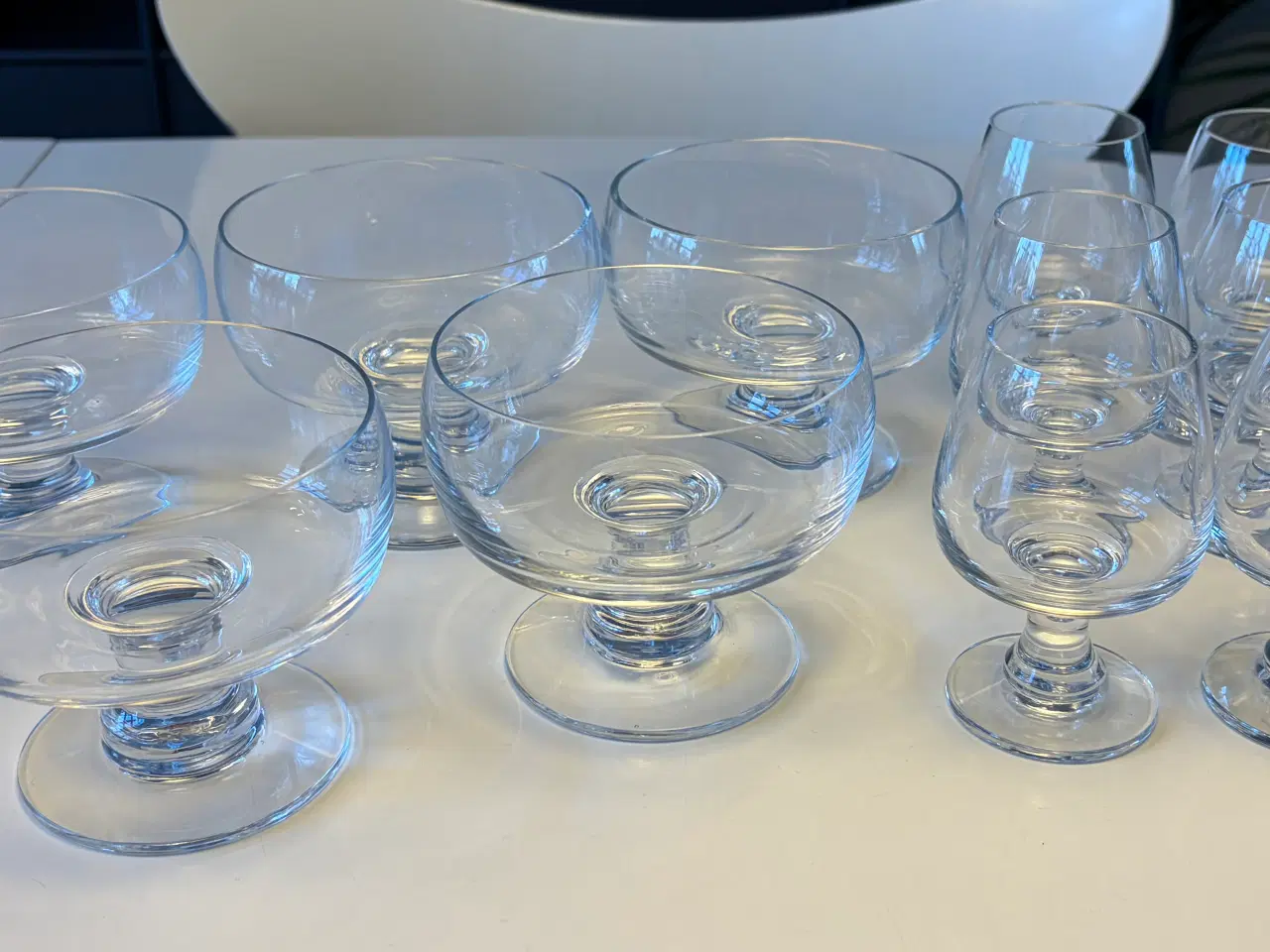 Billede 1 -  ALMUE 5 portionsglas + 6 cognac - Lütken - HG
