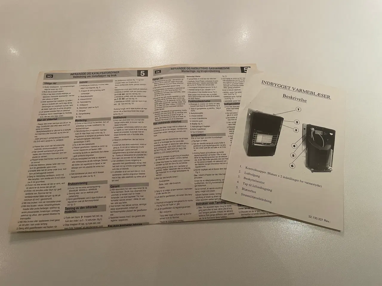 Billede 9 - Gas- og elvarmeovn med blæser 