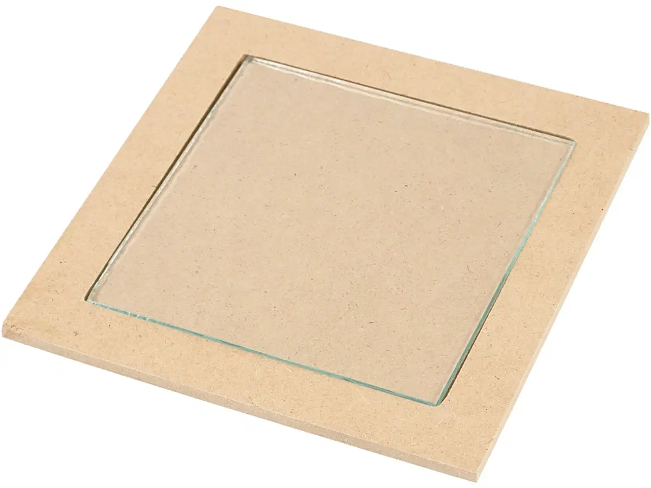 Billede 1 - Bordskåner med glasplade, str. 15x15x0,5 cm, 6stk./ 1 pk.