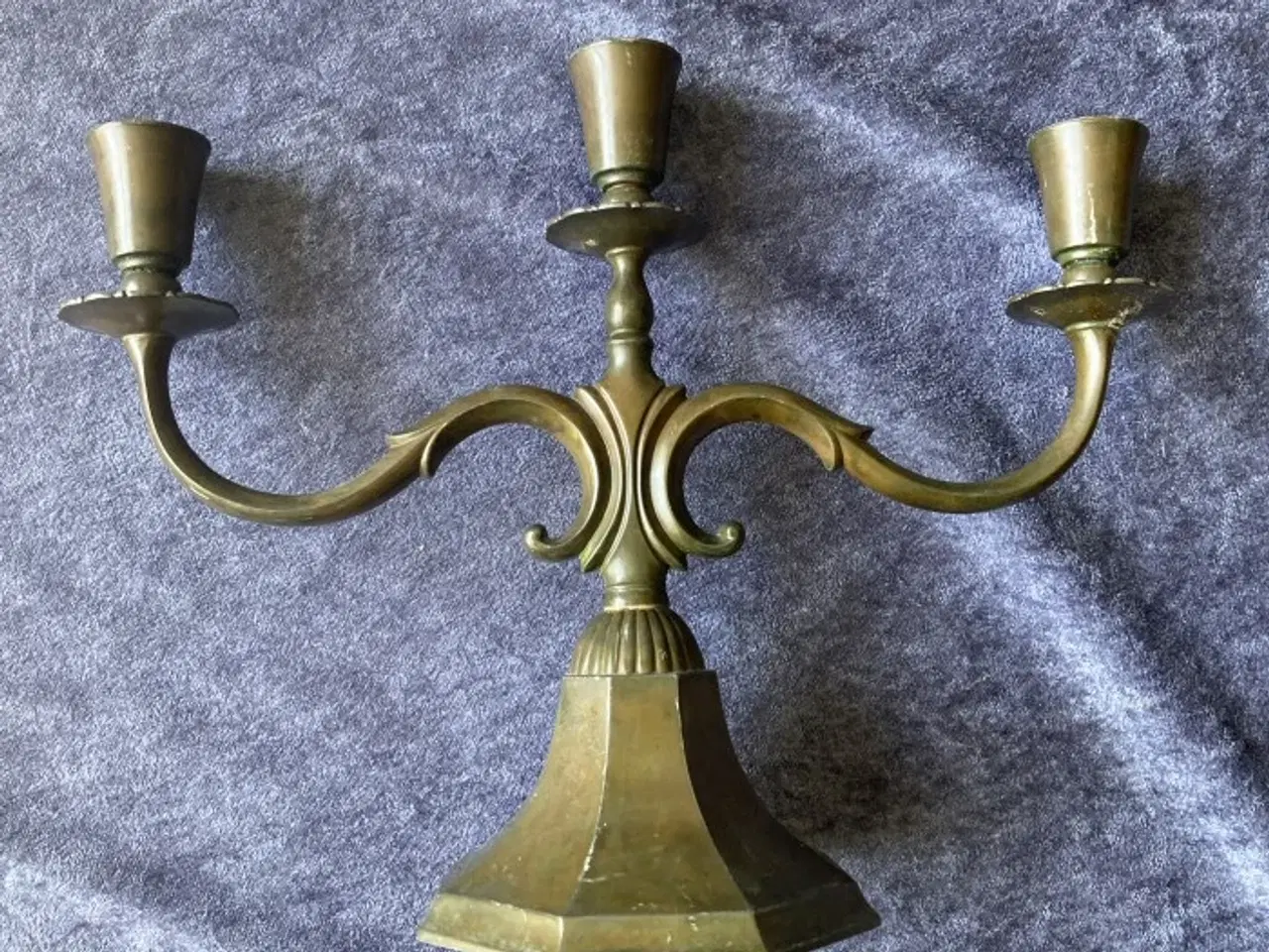 Billede 1 - Just Andersen – tre-armet lysestage 