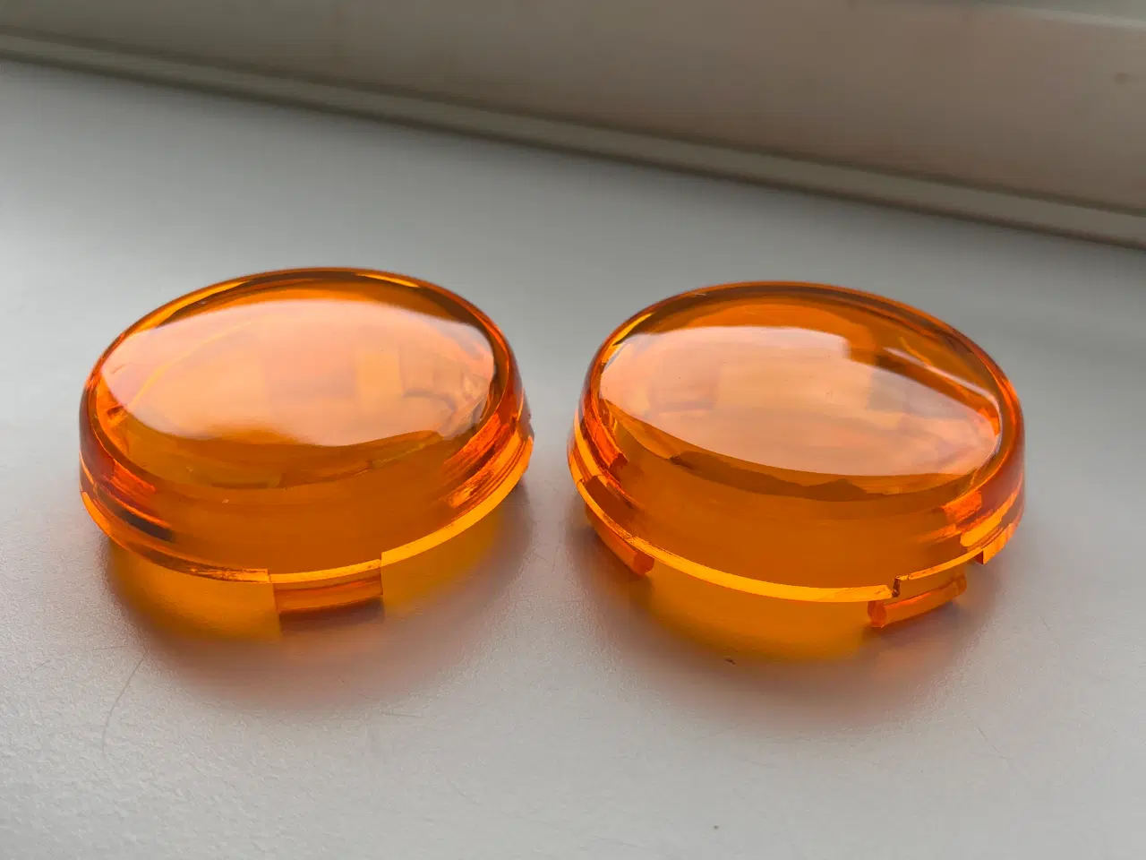 Billede 2 - Små orange blinklysglas til Harley