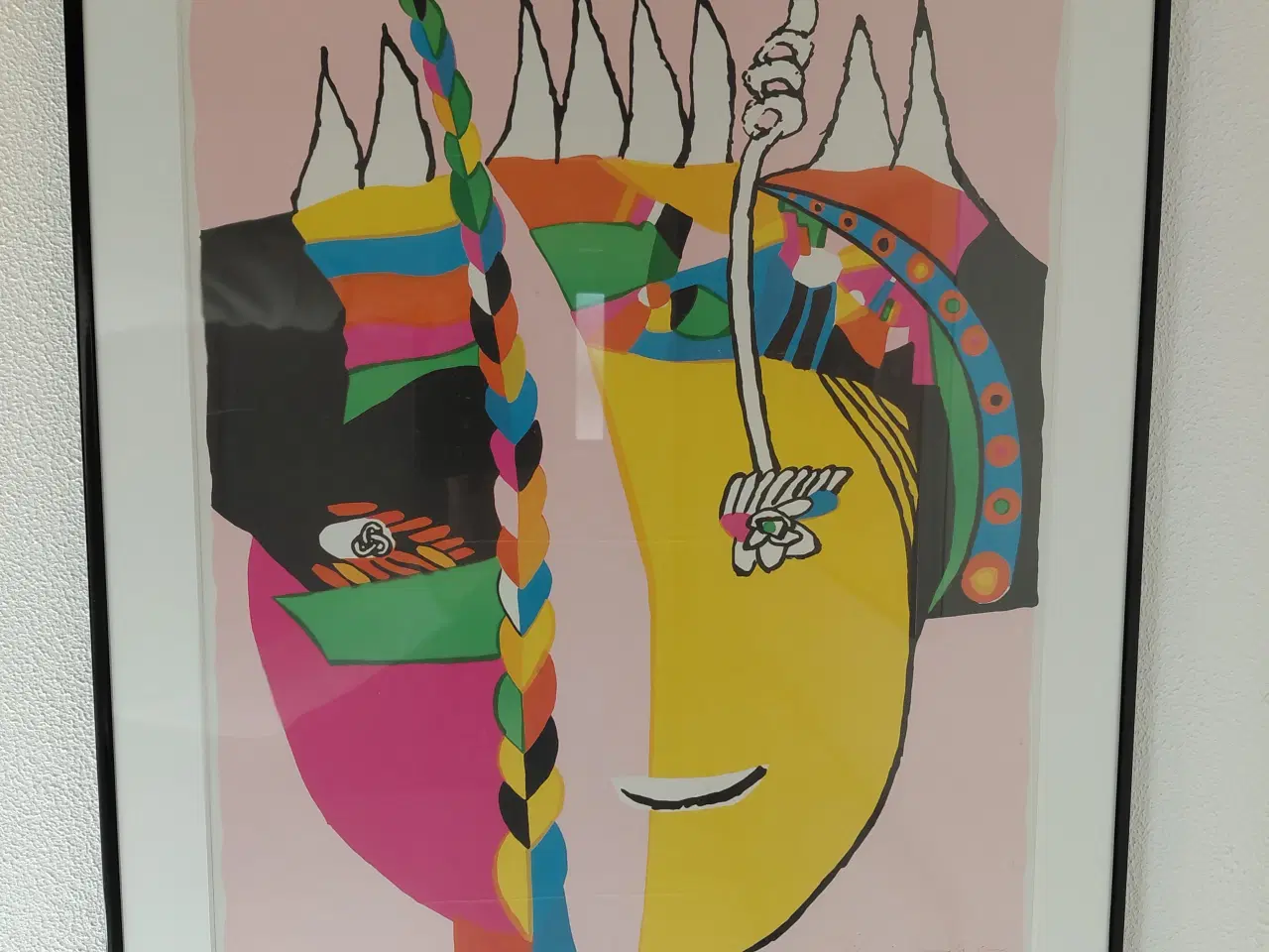 Billede 1 - Indrammet plakat m personlig hilsen fra Jørn Nash
