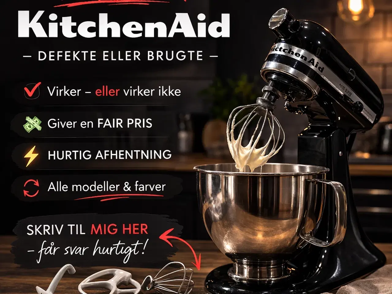 Billede 1 - Defekte Kitchenaid Artisan Røremaskiner opkøbes