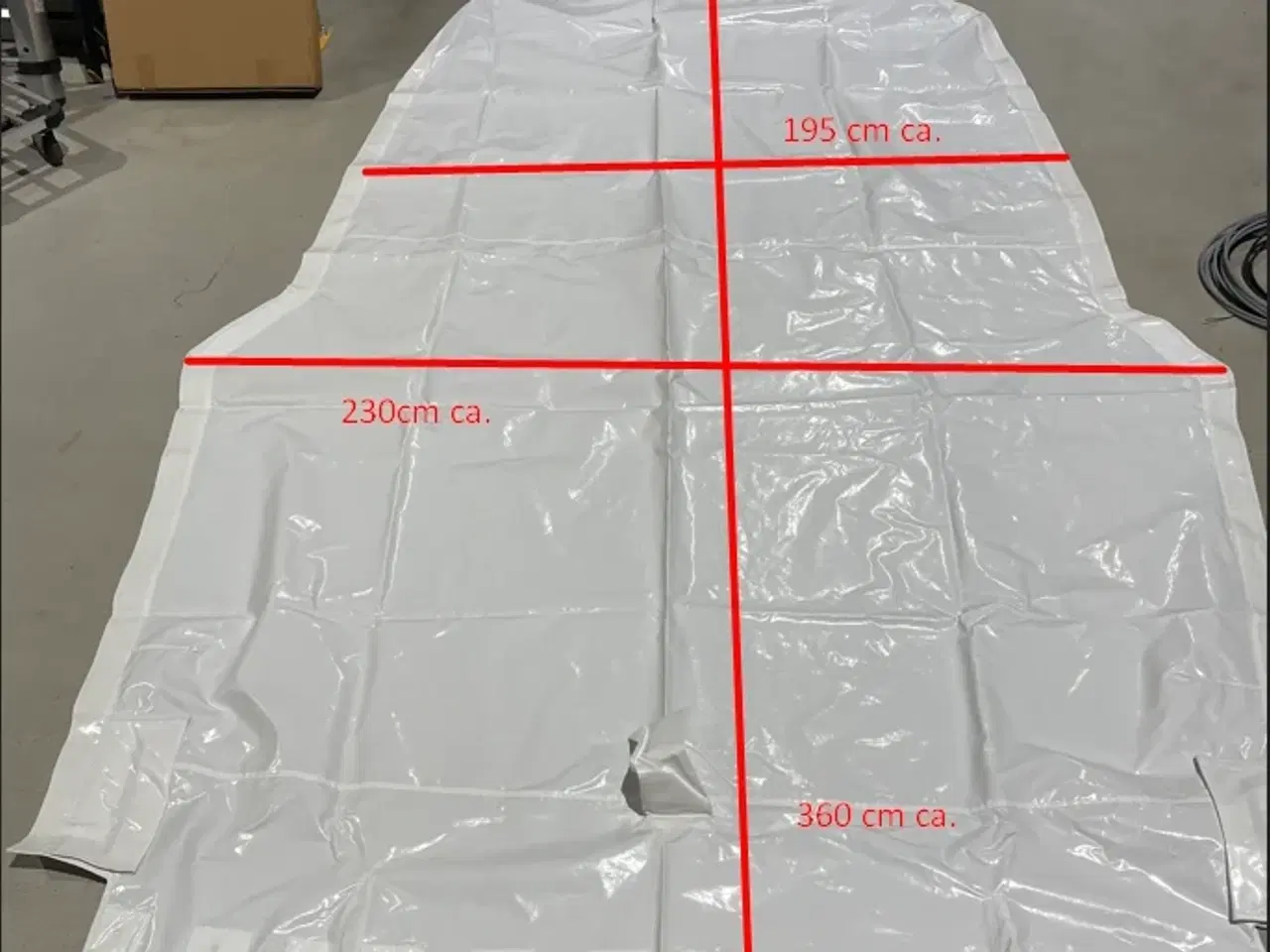 Billede 1 - Hvidt bådcover / havnekale – Kraftig presenning