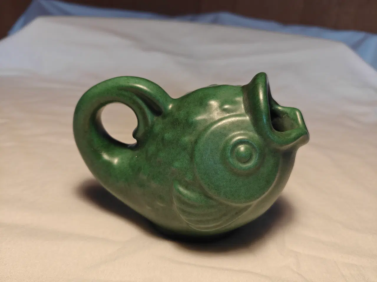 Billede 1 - Michael Andersen fiske keramik kande grøn
