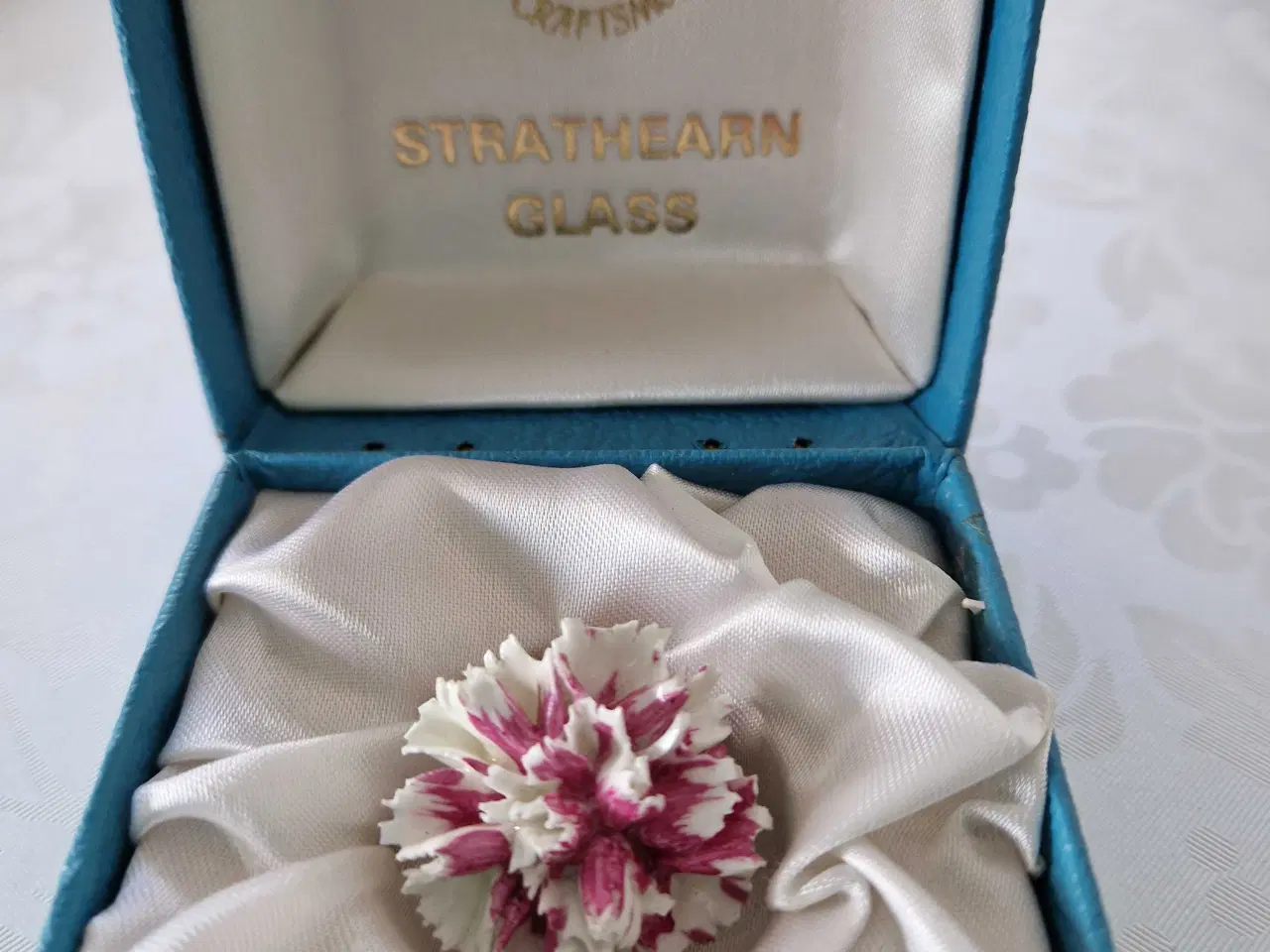 Billede 4 - Håndlavet vintage broche I glas 