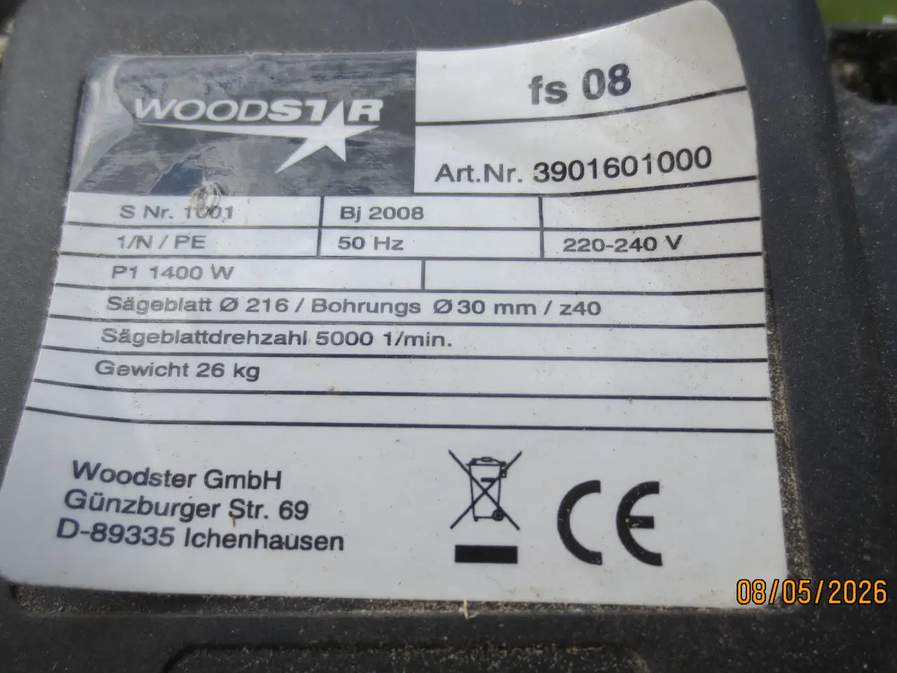 Billede 8 - 1 stk Kap-Gerings sav Woods model FS 08