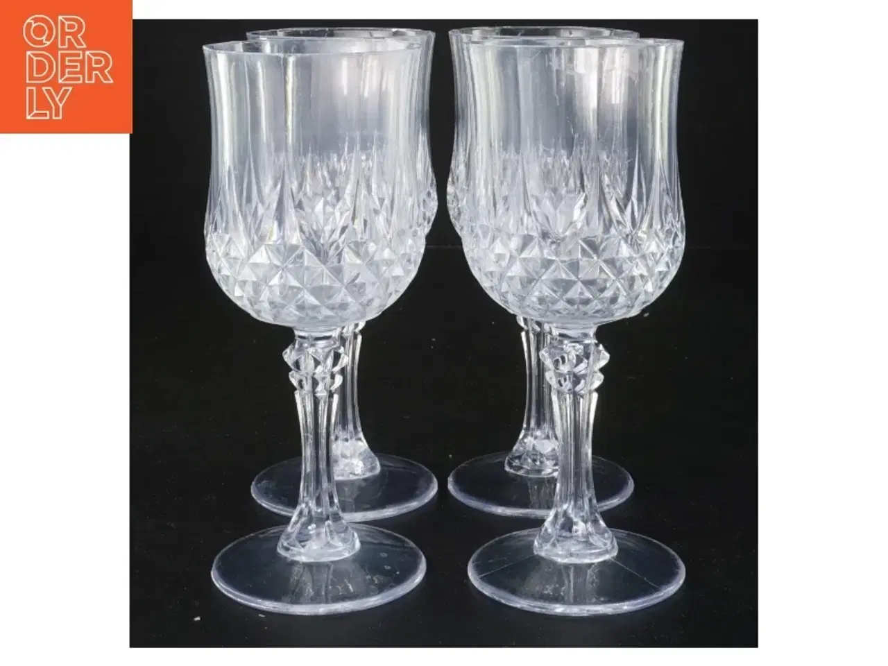 Billede 1 - Krystal vinglas (str. 17 cm)