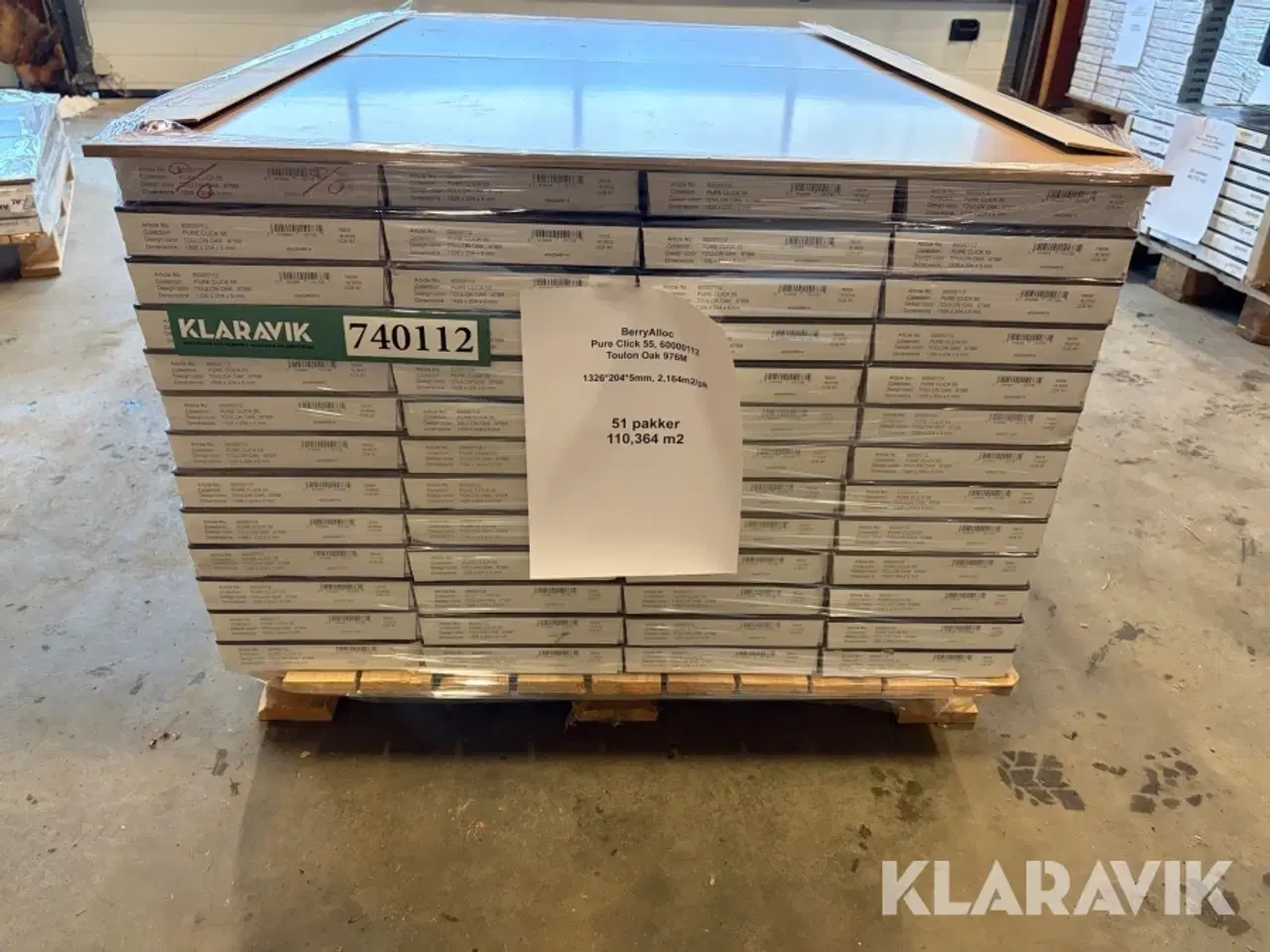 Billede 8 - Vinylgulv BerryAlloc Pure click Toulon Oak 51 styk