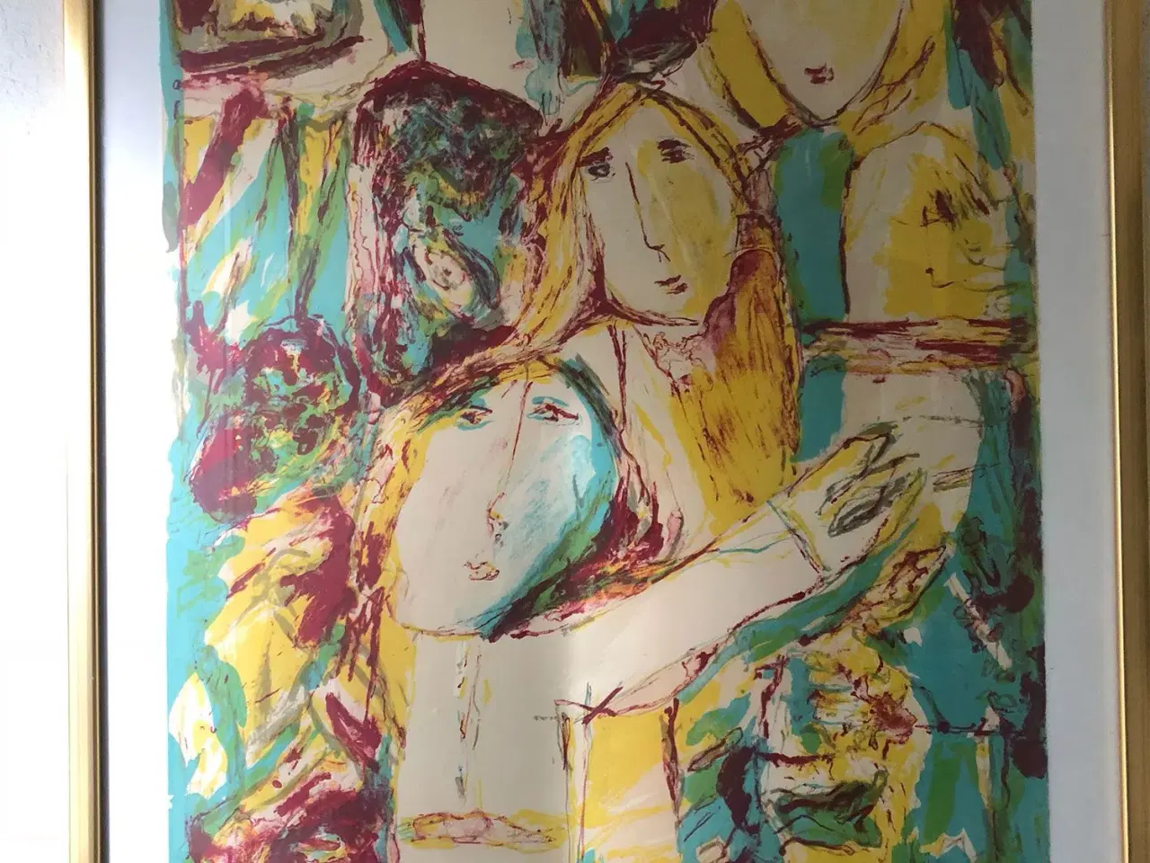Billede 4 - Gina Pellón 4 stk litografier i glasramme