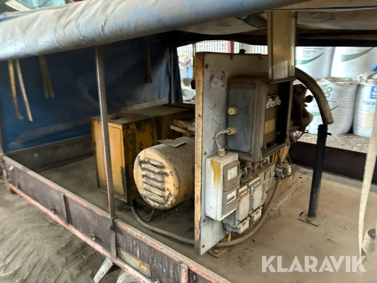 Billede 4 - Generatoranlæg med vogn Farymann Diesel