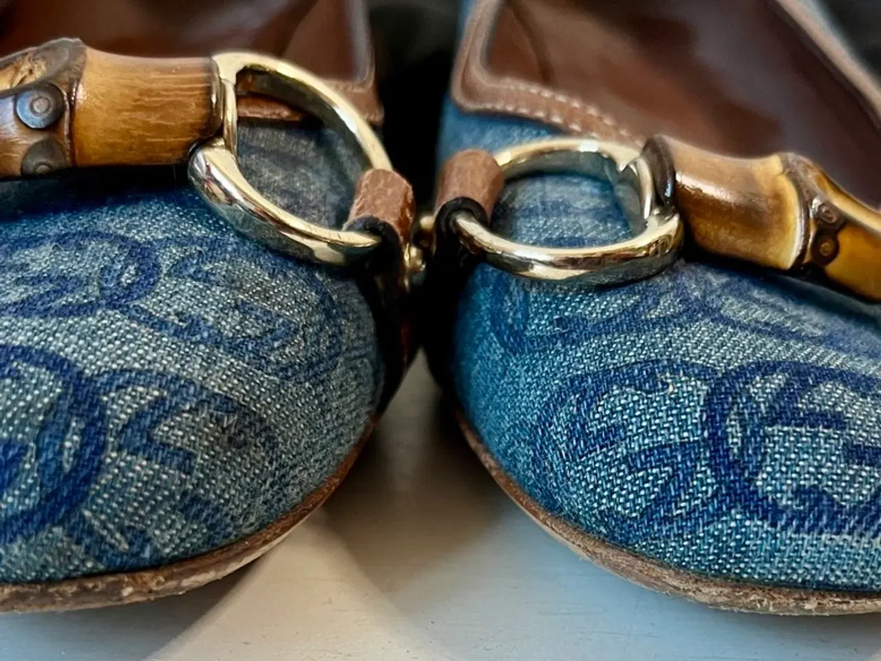 Billede 3 - Gucci, ballerina logo-sko m spænde, str 37