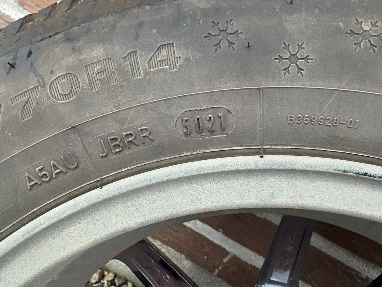 Billede 6 - Alufælge med vinterdæk 4x100