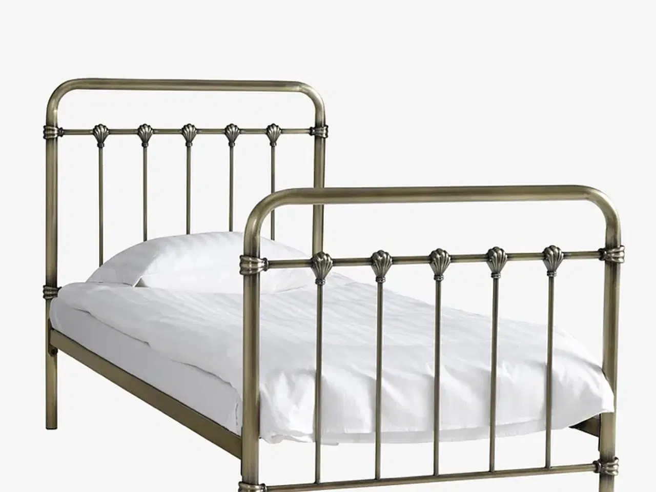 Billede 2 - Super flot seng i industrielt metal look 