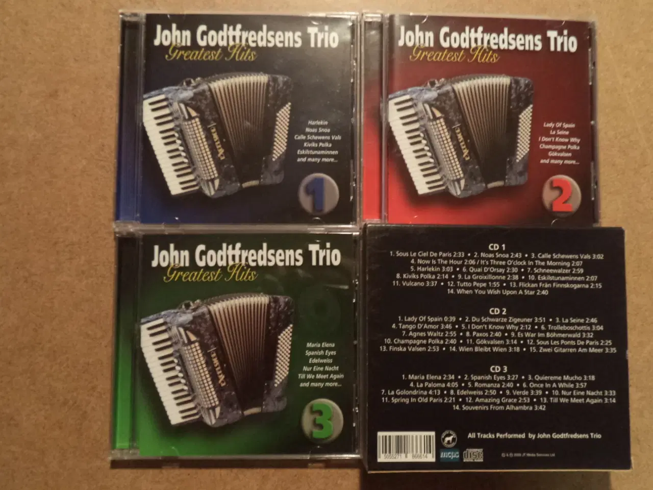 Billede 1 - John Godtfredsens Trio ** Greatest Hits (3-CD-box)