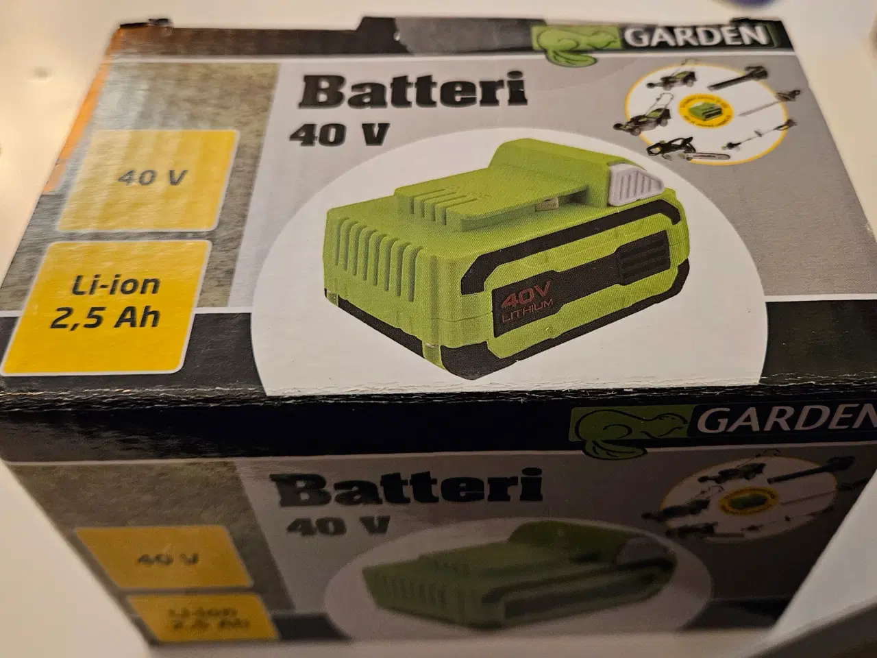 Billede 5 - Garden 40 V 2,5 Ah Akku-batteri. Ubrugt.