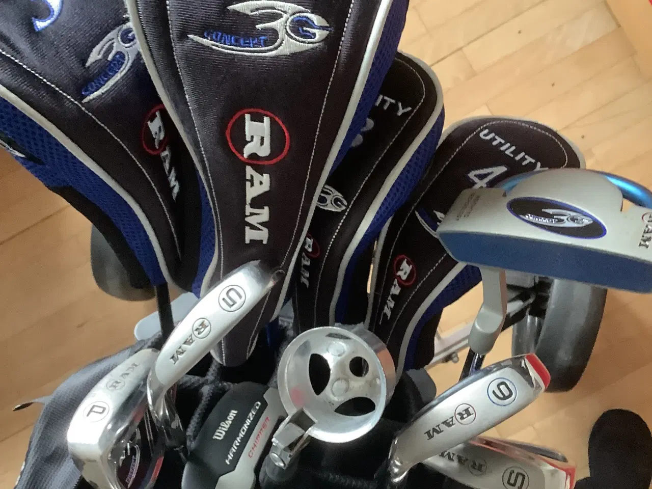 Billede 3 - RAM forlænget golfsæt med bag og vogn