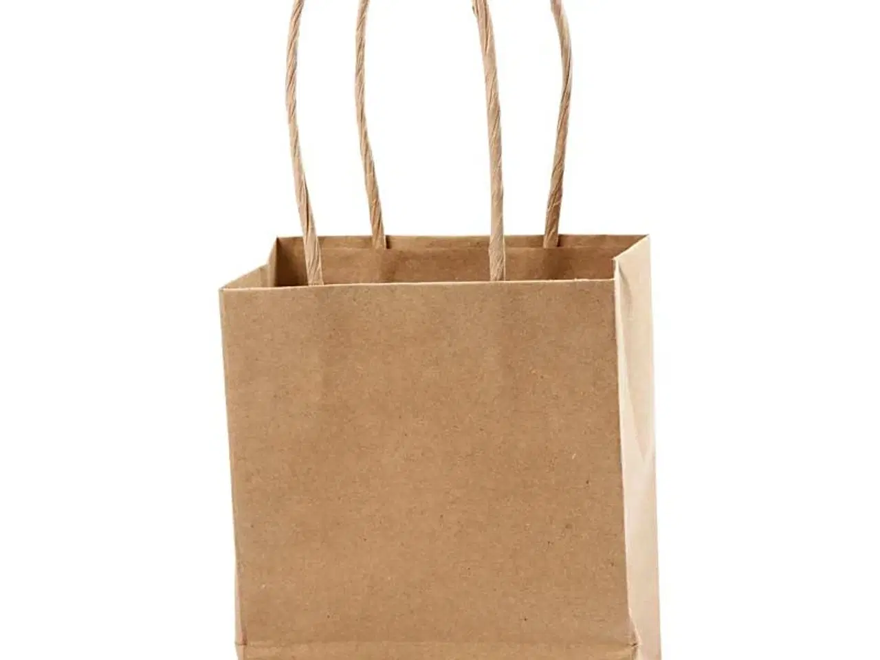 Billede 1 - Papirposer, H: 17 cm, B: 12x7 cm, 125 g, brun, 10stk./ 1 pk.