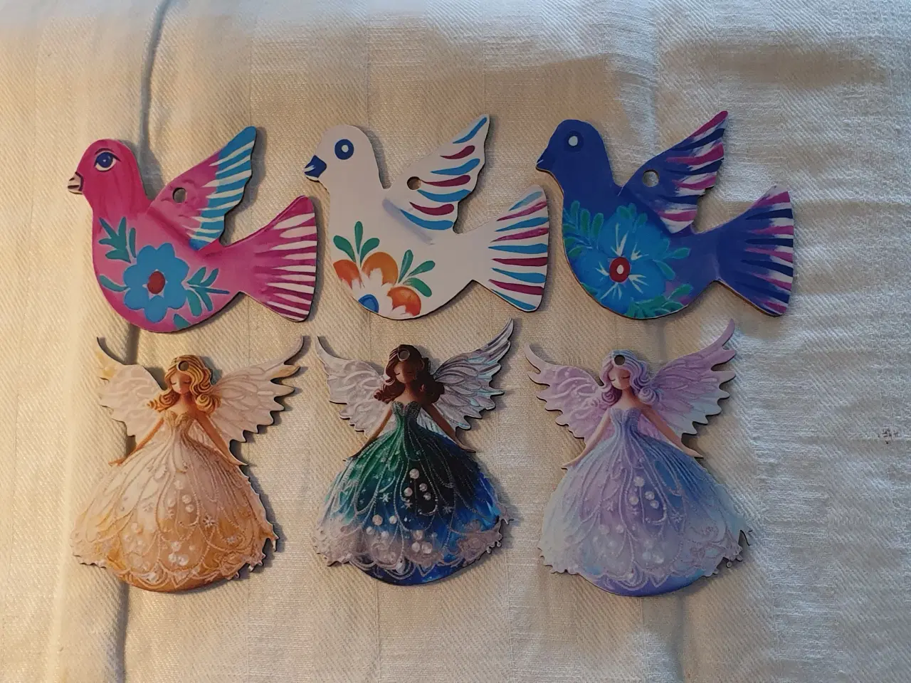 Billede 1 - Træpynt fugle & Engle