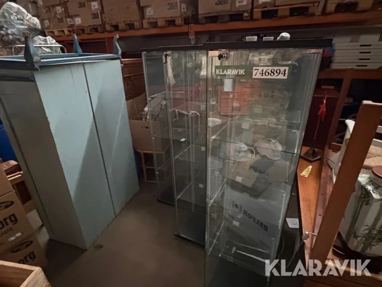 Billede 3 - Vitrineskabe i glas  12 stk