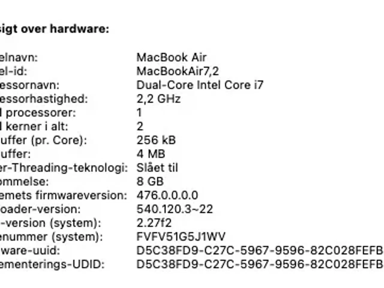 Billede 8 - MacAir 13" I7 processor 8GB / 500GB