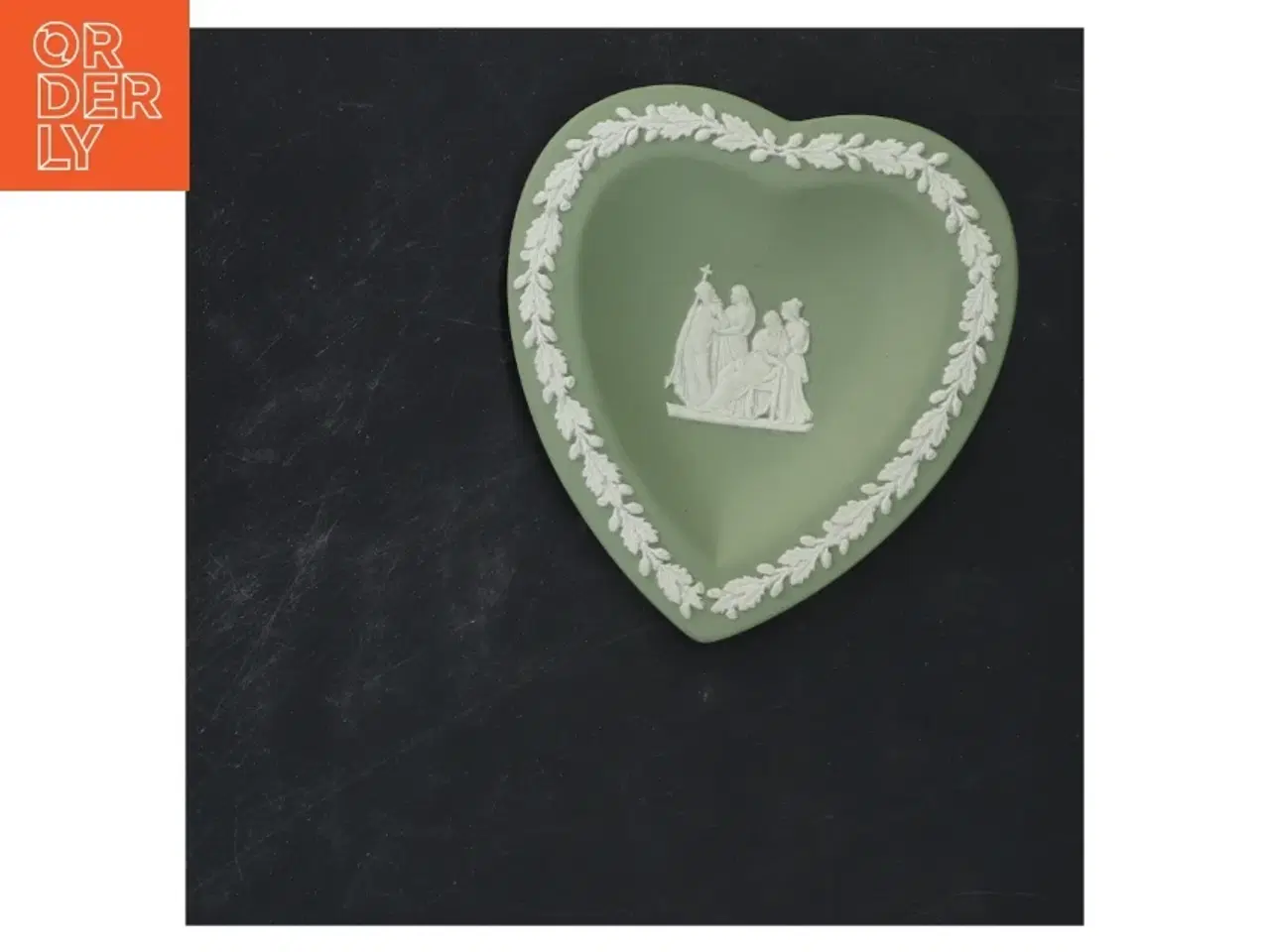 Billede 1 - Hjerteformet dekoration skål (str. 12x11 cm)