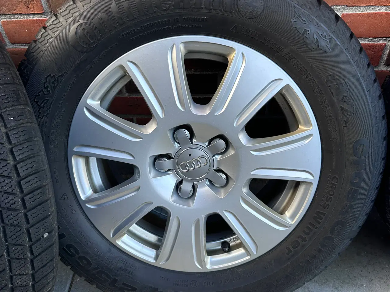 Billede 3 - 16” 5x112 Originale Audi fælge med Conti vinterdæk