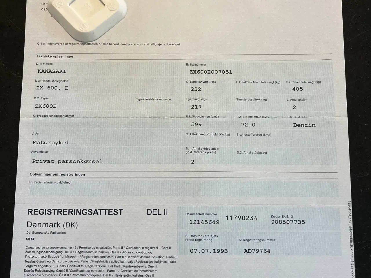 Billede 7 - Kawasaki ZZR 600 (ZX600E