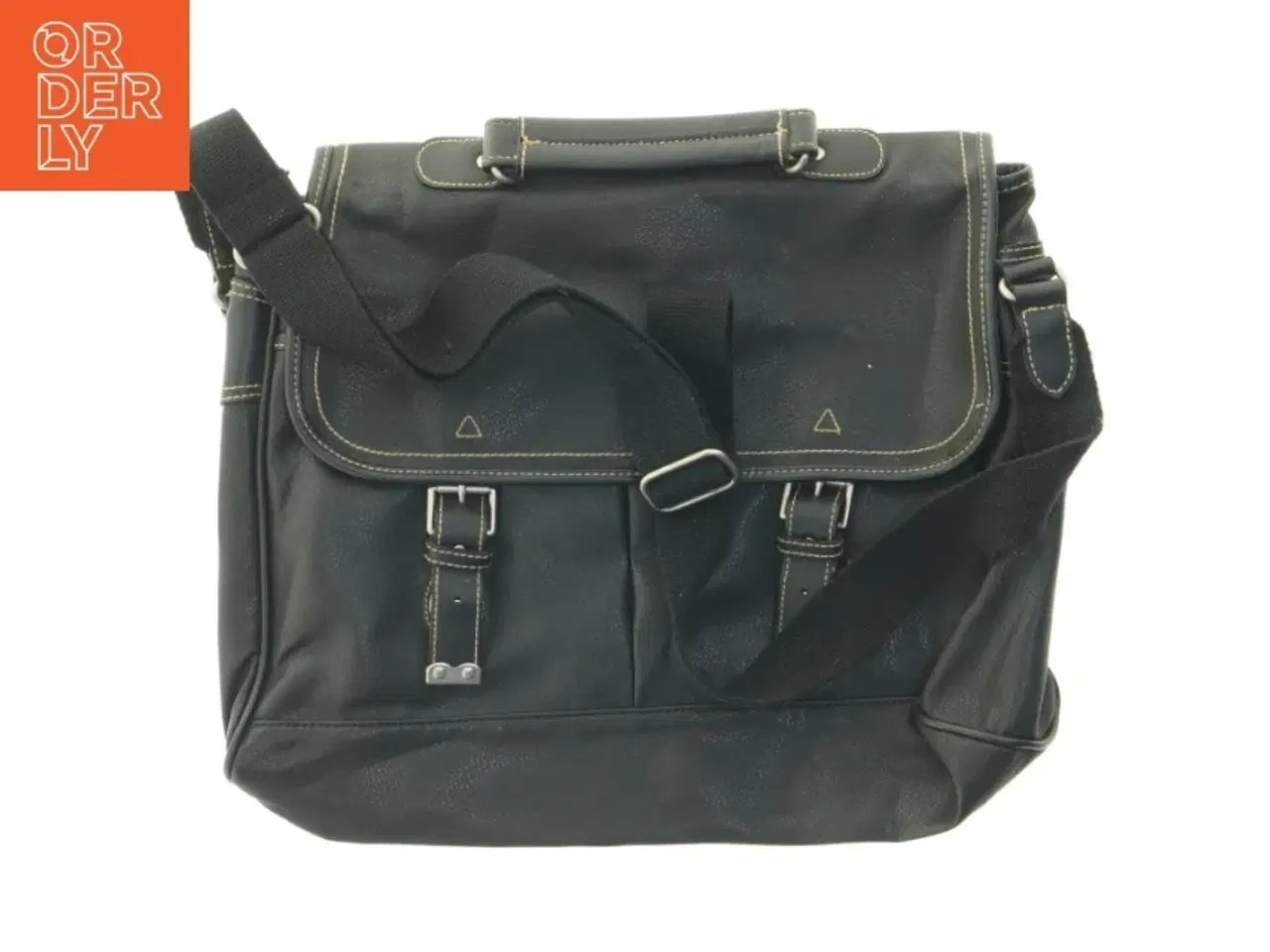 Billede 1 - Sort skuldertaske (str. 40 x 34 cm)