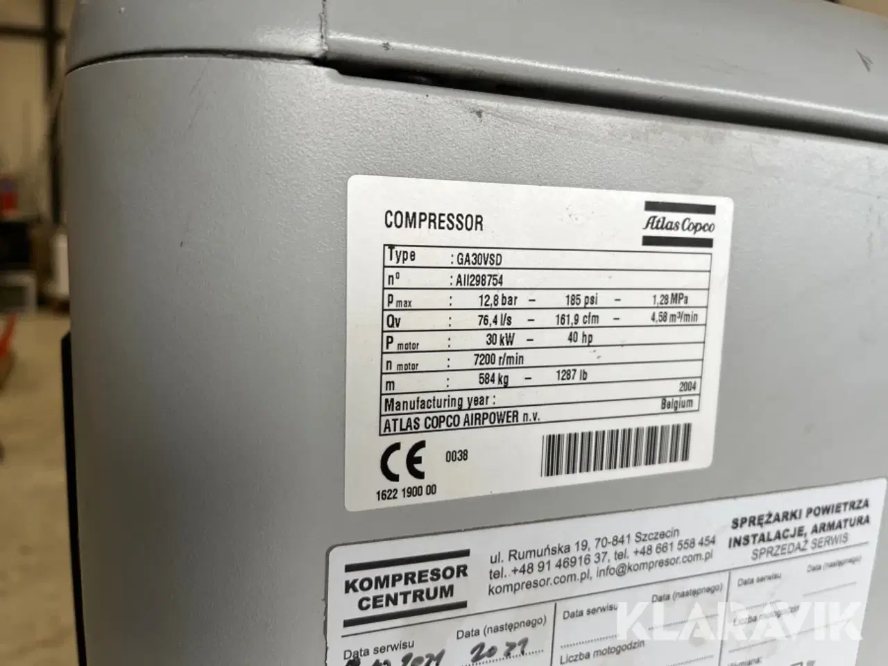 Billede 7 - Kompressorer Atlas Copco GA30VSD