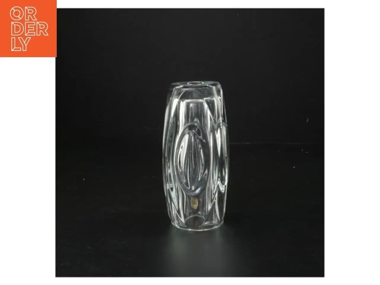 Billede 1 - Bullet / Lens glasvase 14 cm fra Bohemia (str. 14 cm)