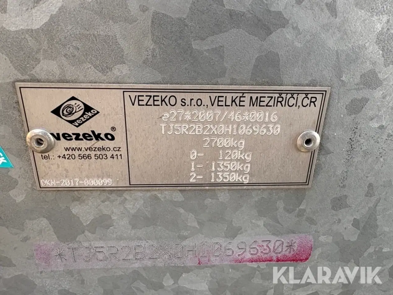 Billede 9 - Personalevogn Vezeko R2b2x 05db
