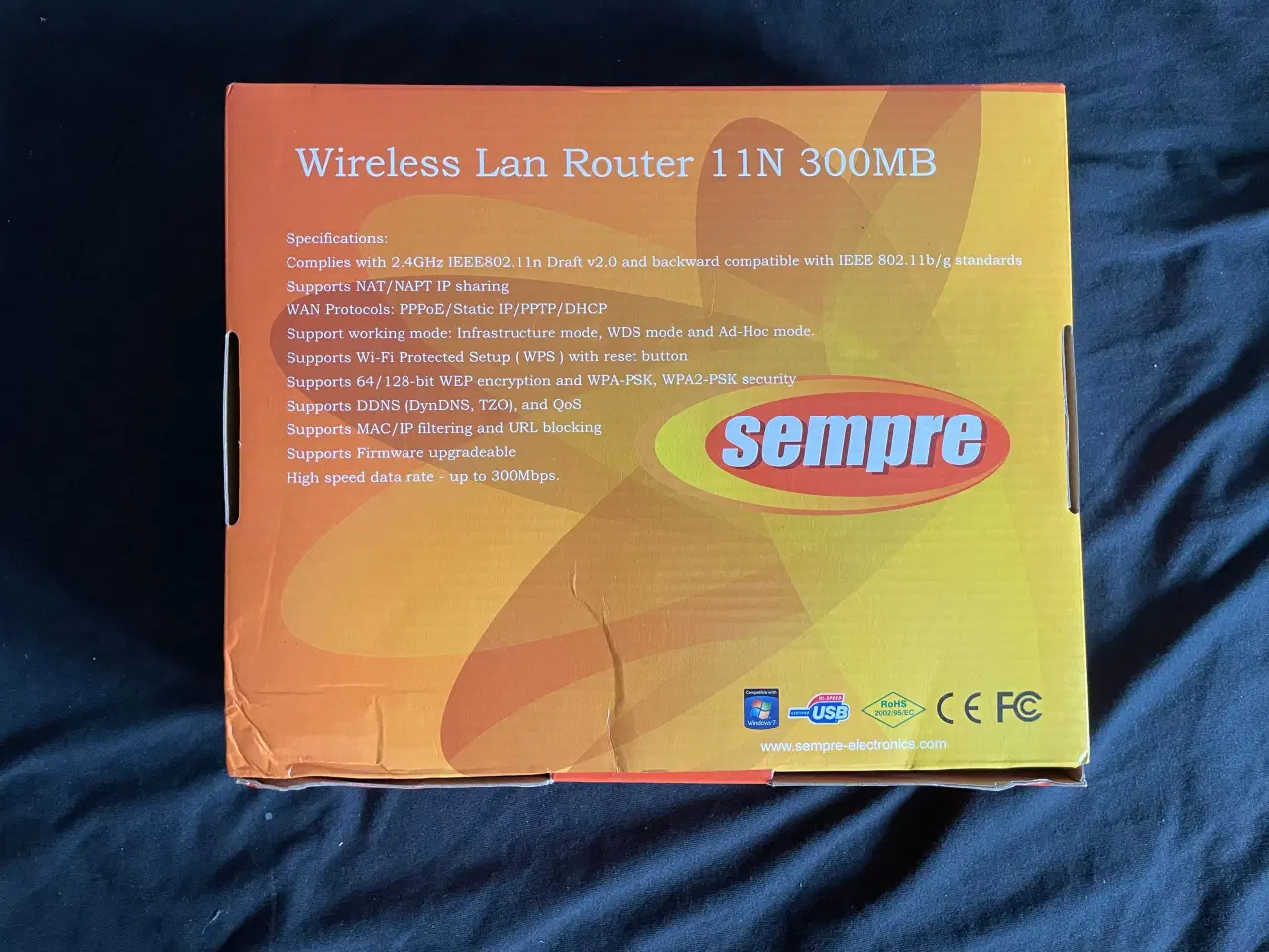 Billede 2 - Sempre Trådløs Lan Router 11N 300Mbit med 4port Sw