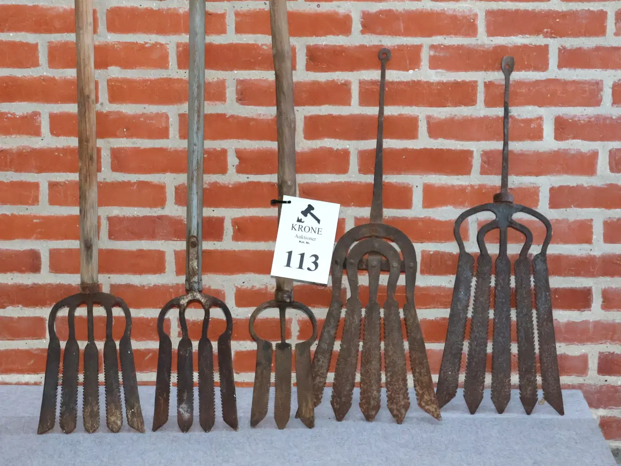 Billede 1 - 5 Stk Gl Ålejern.