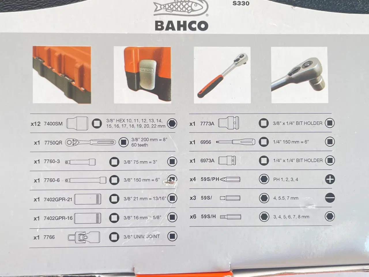 Billede 5 - Bahco topnøglesæt 1/4
