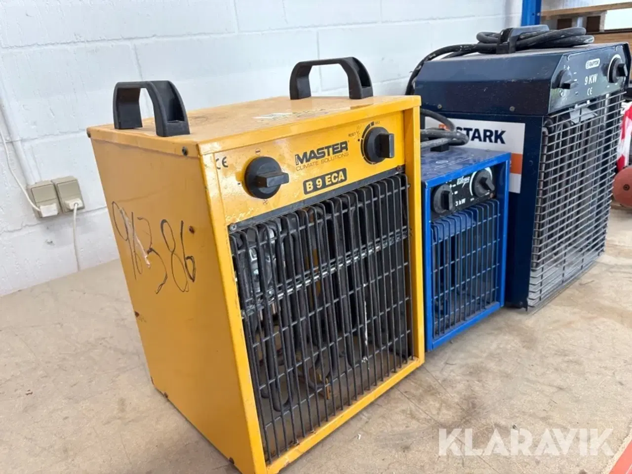Billede 3 - Varmeovne 3styk 400V, 400V, 230V
