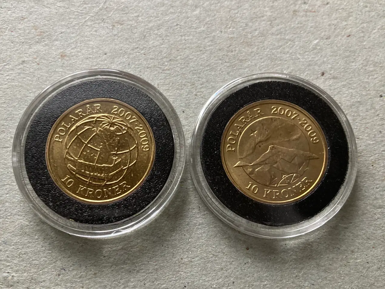 Billede 1 - 10 kr. Polarmønter 2007-2009