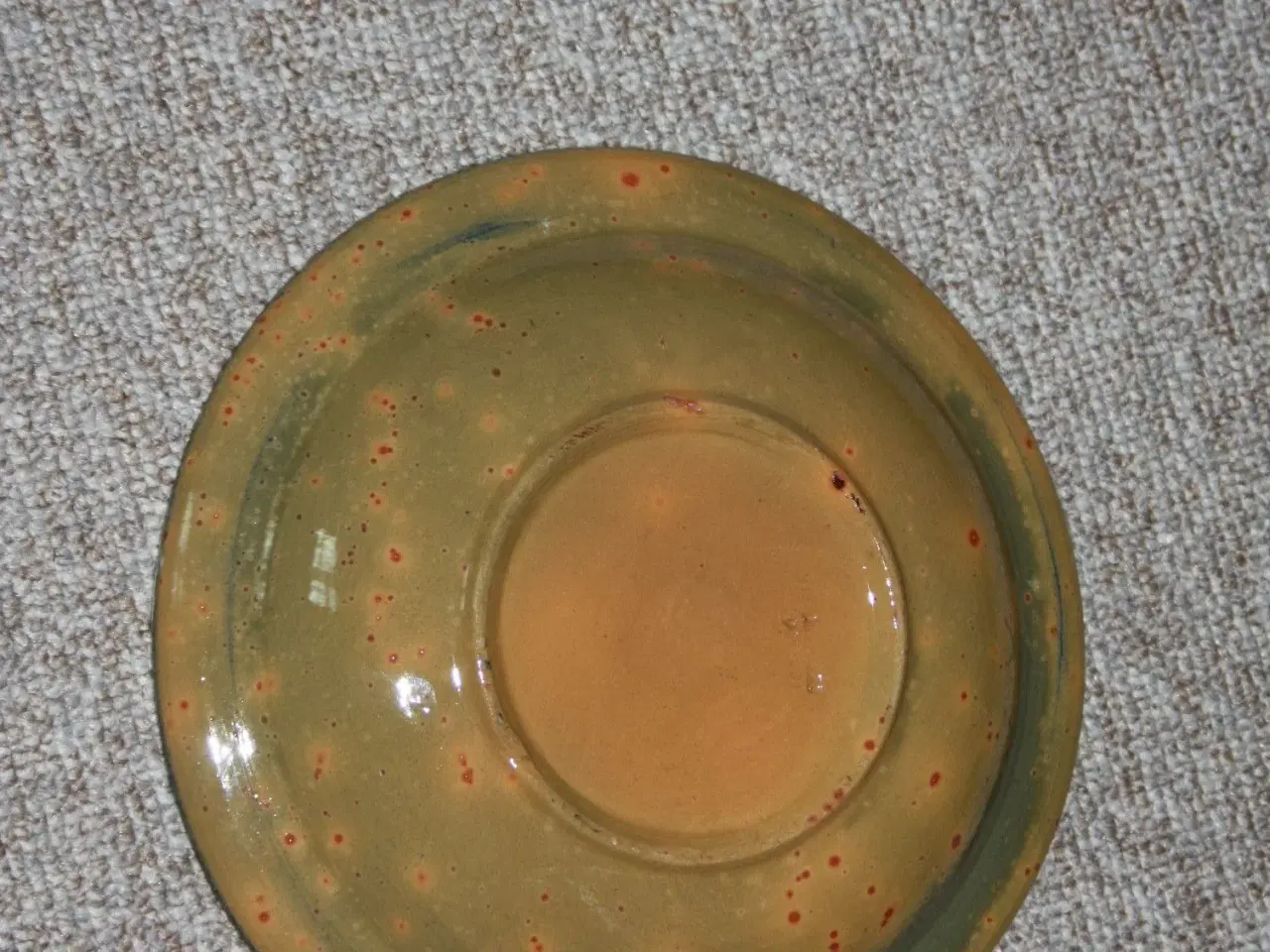 Billede 2 - Keramik fad fra Abbednæs potteri  H. 5 cm. Ø 25 cm