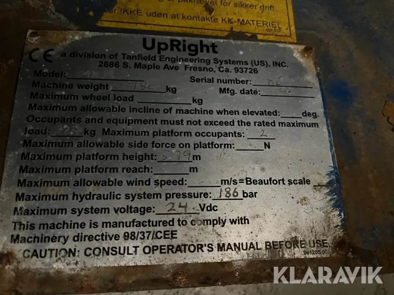 Billede 5 - Sakselift Upright MX19