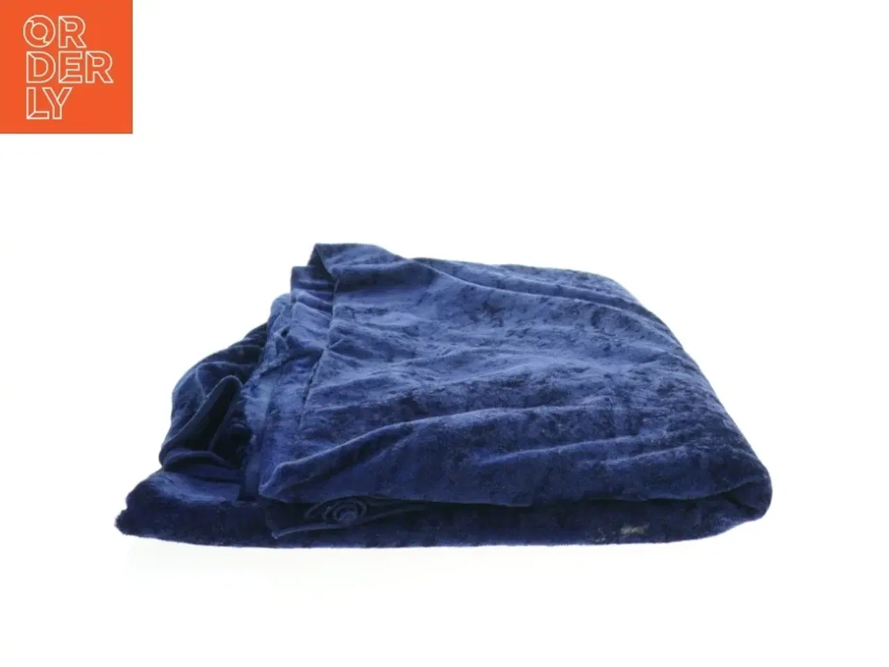 Billede 2 - Blå velour dug (str. 154x91 cm)