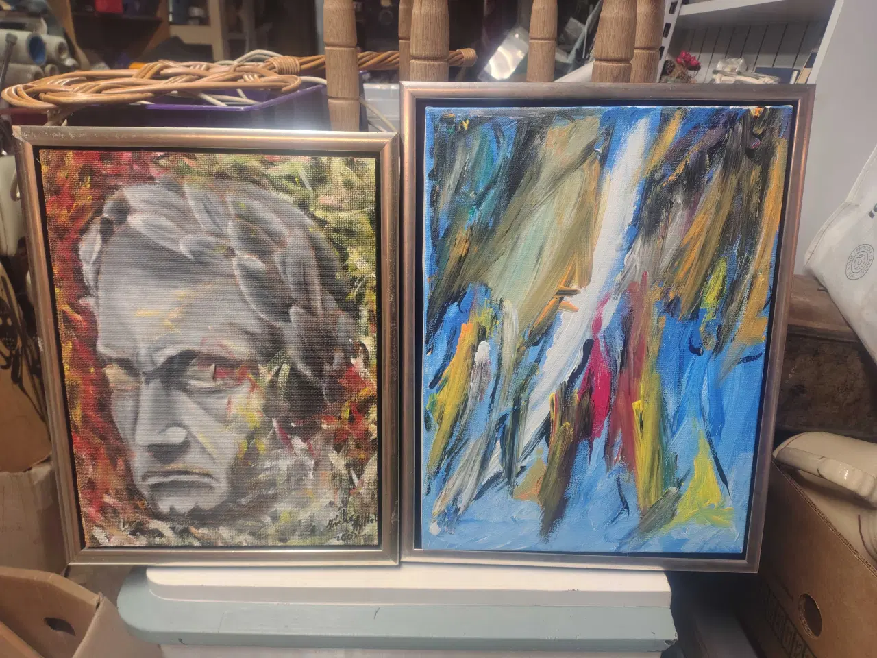 Billede 4 - Mange flotte malerier af ass. Kunstnere