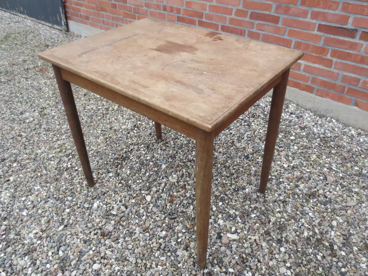 Billede 1 - 1 stk Teak spiseborde 80-60 cm 