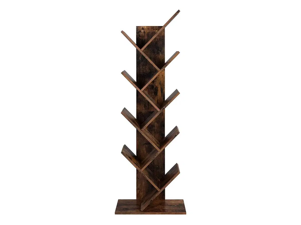 Billede 1 - Bogreol gulv Tree Bookshelf, 8 hylder, rustik brun