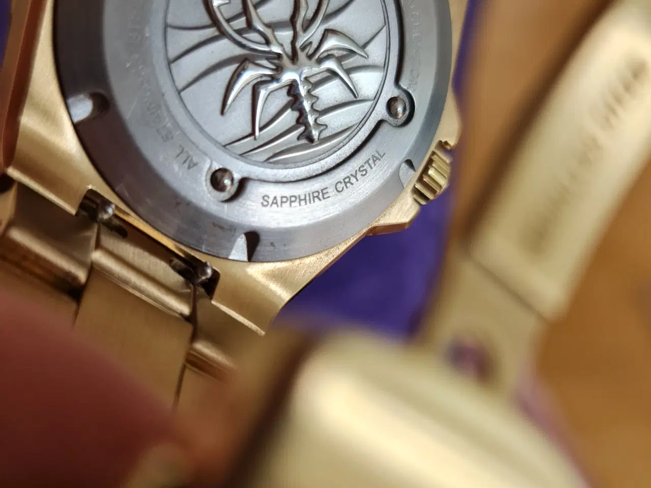 Billede 8 - Scorpion Herreur i Guld Design m. Moonphase & Dato