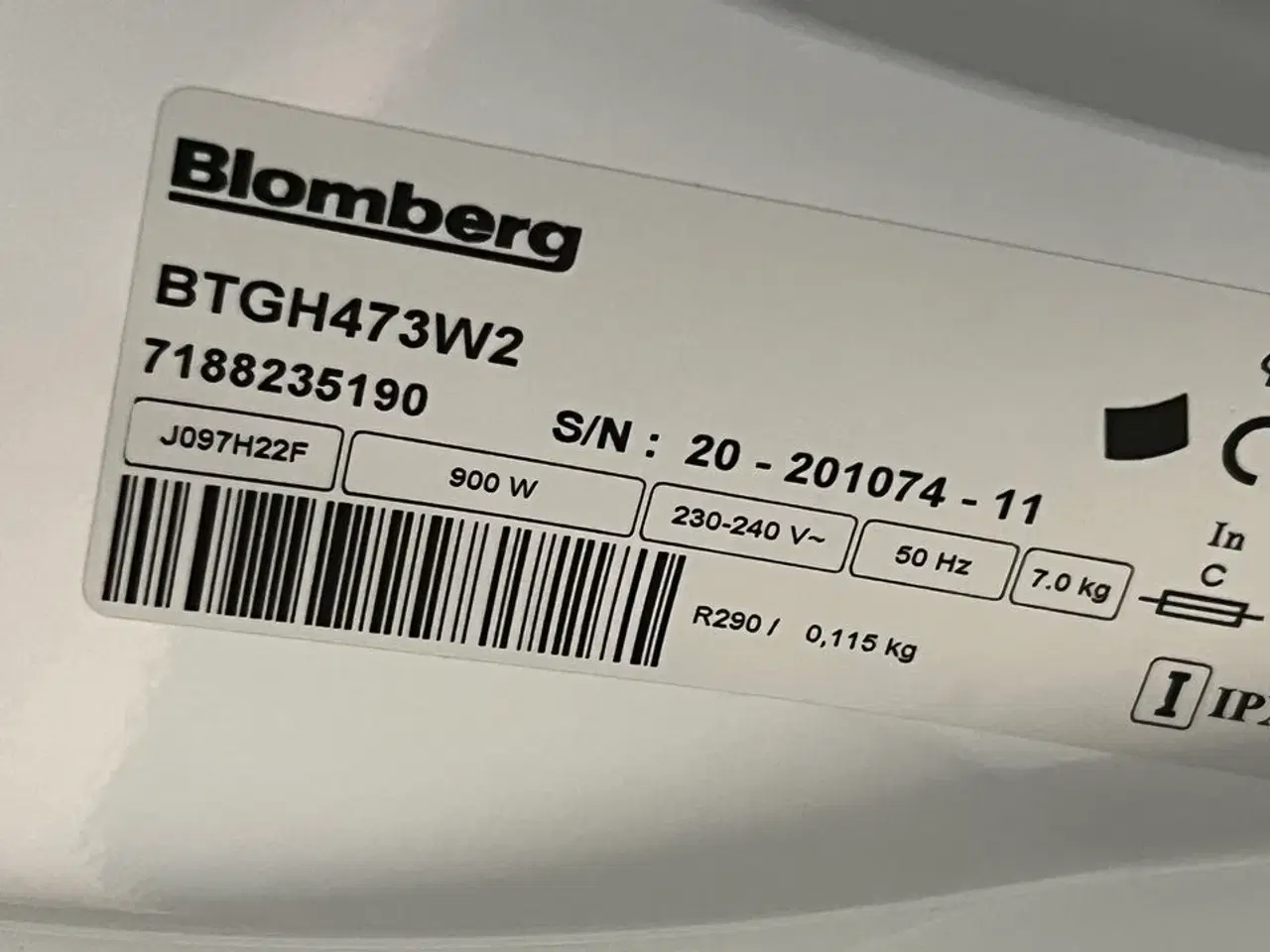 Billede 5 - Tørretumbler BLOMBERG BTGH473W2