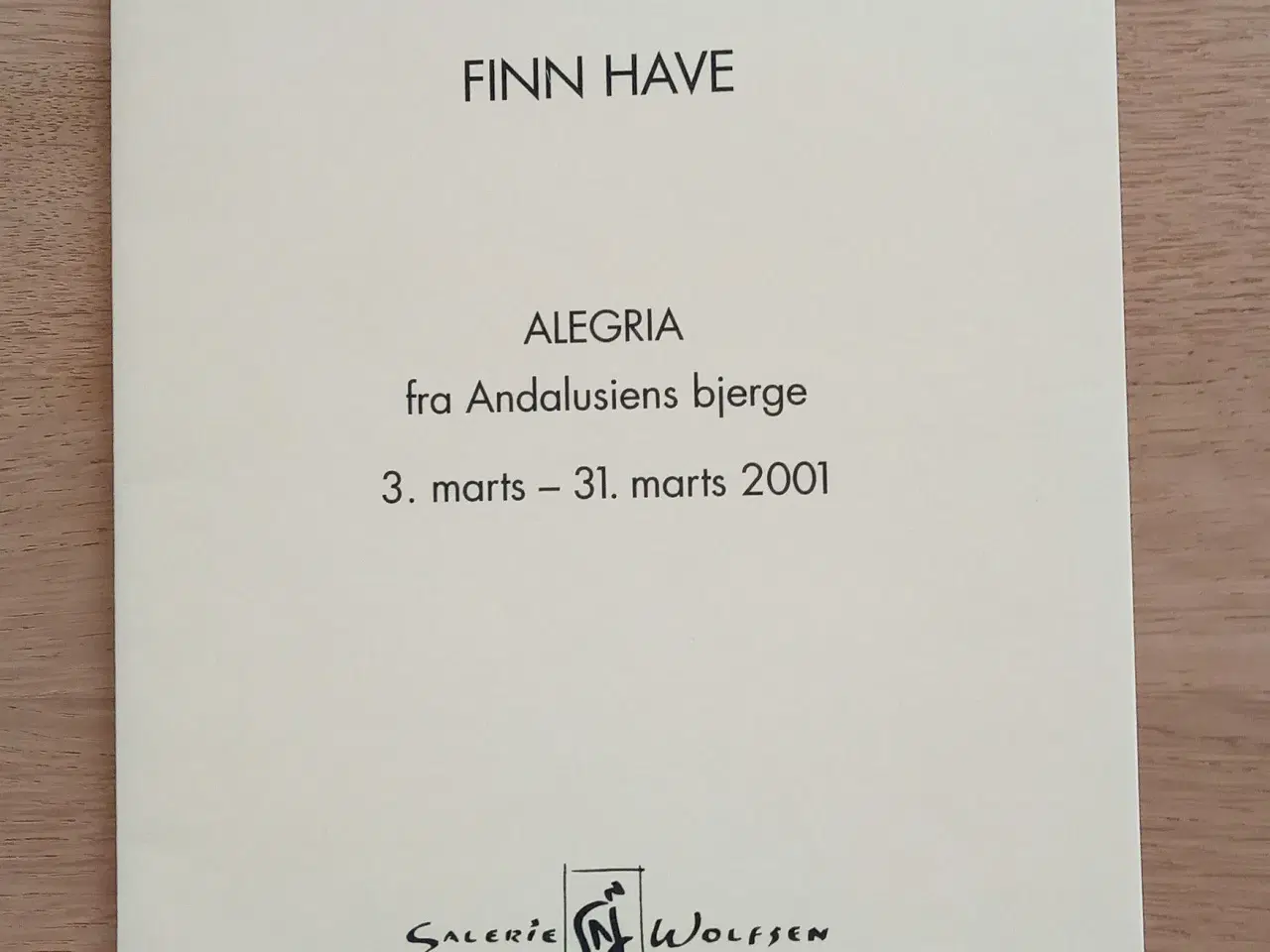Billede 1 - Finn Have  -  Alegria, katalog